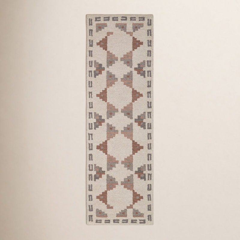 Rectangle Elsey Wool Area Rug, Runner 2'6" x 8'