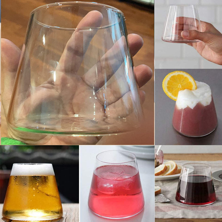 Creative Can Shaped Glass Cup Transparent Water Beer Mug Juice
