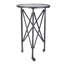 Table d'appoint avec plateau en verre lisse