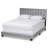 Exmore Upholstered Sleigh, Queen Bed, Grey Velvet 64.20'' W X 83.30'' L X 47.00'' H-754631045-754604487