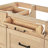 ARIEL Monroe 48" Solid Wood Single Sink Bathroom Vanity in Oak with 1.5" Carrara White Quartz Top, Center, Rectangle Sink-99405040-125022554-125022555