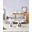 Ensemble de 2 tables basses en marbre avec lits pour chat intégrés, base en acier peu encombrante pour le salon