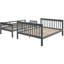 Lit superposé simple avec garde-corps, rangement pratique, marches stables, coffre-fort gris pour chambre à coucher et rangement pratique,-1277323804