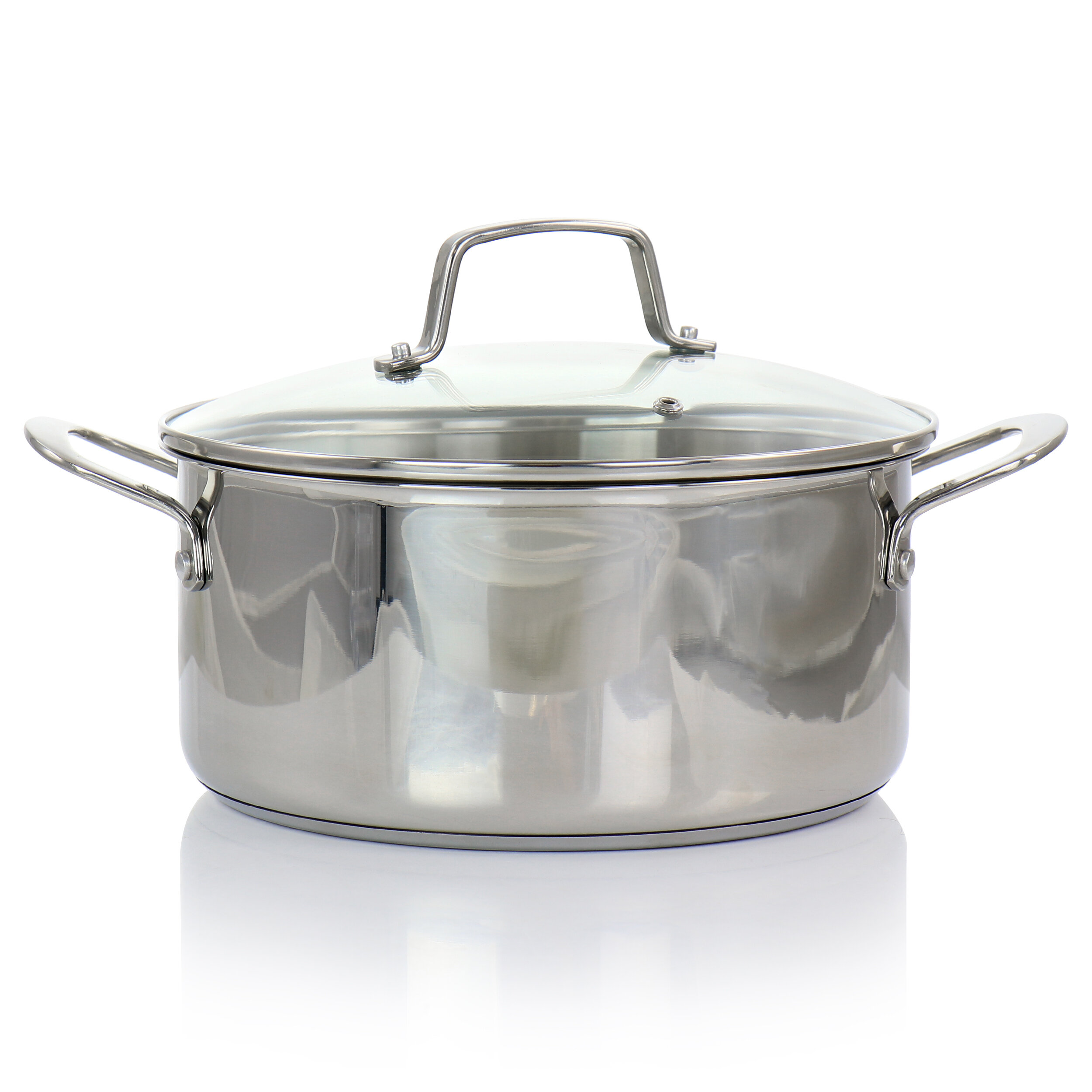 Martha Stewart 5 Quart Stainless Steel Dutch Oven With Vented
