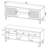 Dark Pine 2-Door Engineered Wood 60" TV Stand