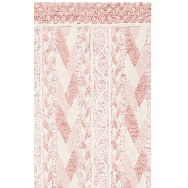 Tapis en laine et coton touffeté à la main Aashdon, Carré 6 pi