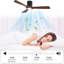 52 Inch Ceiling Fan With Light, 3 Solid Wood Blades,Remote Control,6-Speed Reversible DC Motor For Bed Room,Dining Room,Living Room.