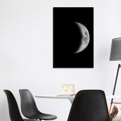 Waxing Crescent Moon - Wrapped Canvas Print