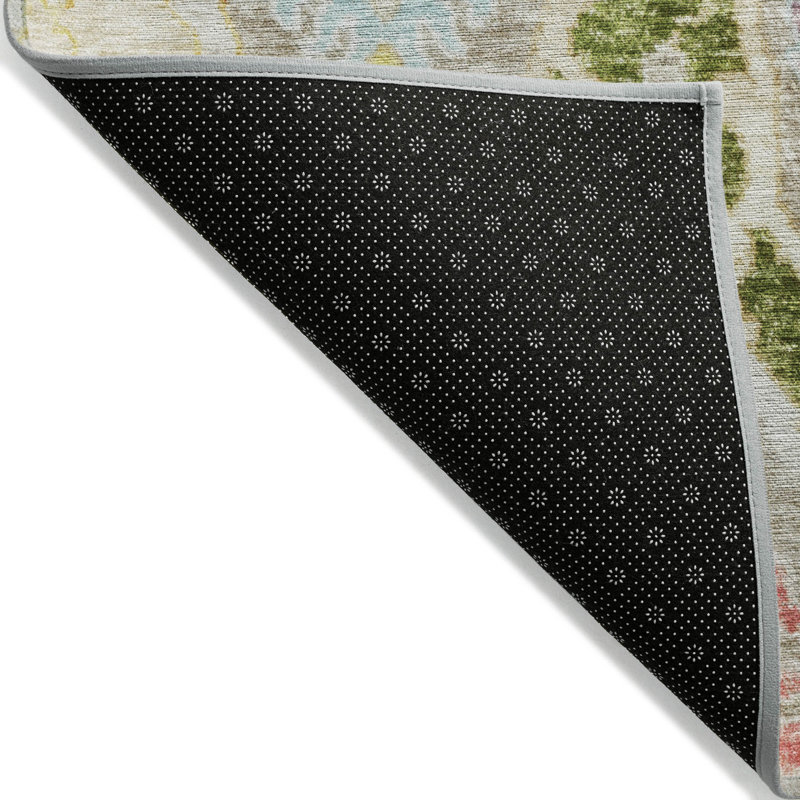 Tapis beige d'intérieur / extérieur lavable à la machine, Rectangle 10 pi x 14 pi
