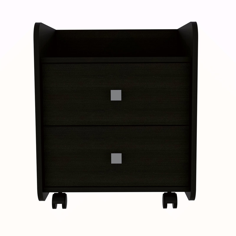 1-Shelf 2-Drawer Nightstand Wengue