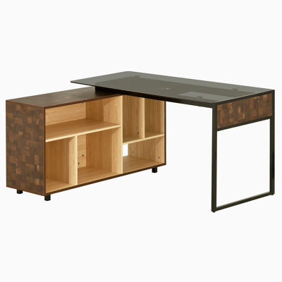 Bureau en coin avec rangement multiple Techni Mobilei LShape