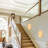 LED Dimmable Round Alabaster Flush Mounted Sconce
