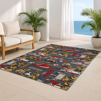 Tapis intérieur et extérieur gris Transport