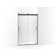 Levity 47.63" x 74" Double Sliding Shower Door with Blade Handles with CleanCoat® Technology