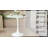 31.5" White Round Dining Table