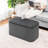 Rectangle Velvet Storage Ottoman Bench-1367800033