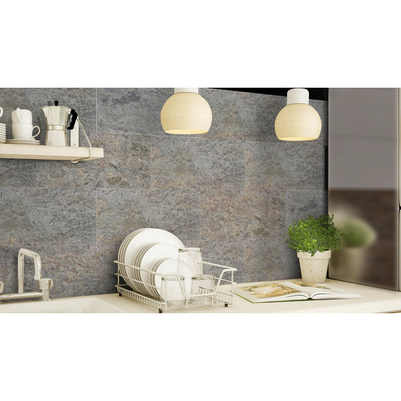 Panneau mural en pierre brun / gris 23,6 po Falkirk Johnstone (paquet de 5)