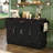 Luxury Aluminum Alloy Handle Sideboard With Large-Capacity Storage, Side Rack, Hanging Rod, And Adjustable Shelves.-128851908