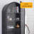 Black Solid Wood China Cabinet Display Cabinet