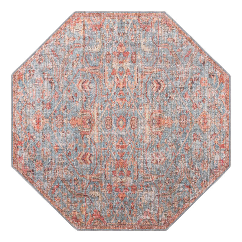 Guzik Chenille Indoor Rug, Octagon 5'3" x 5'3"
