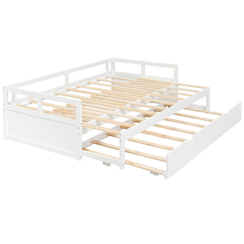Lit de jour extensible avec couchette, lit de jour en bois avec couchette