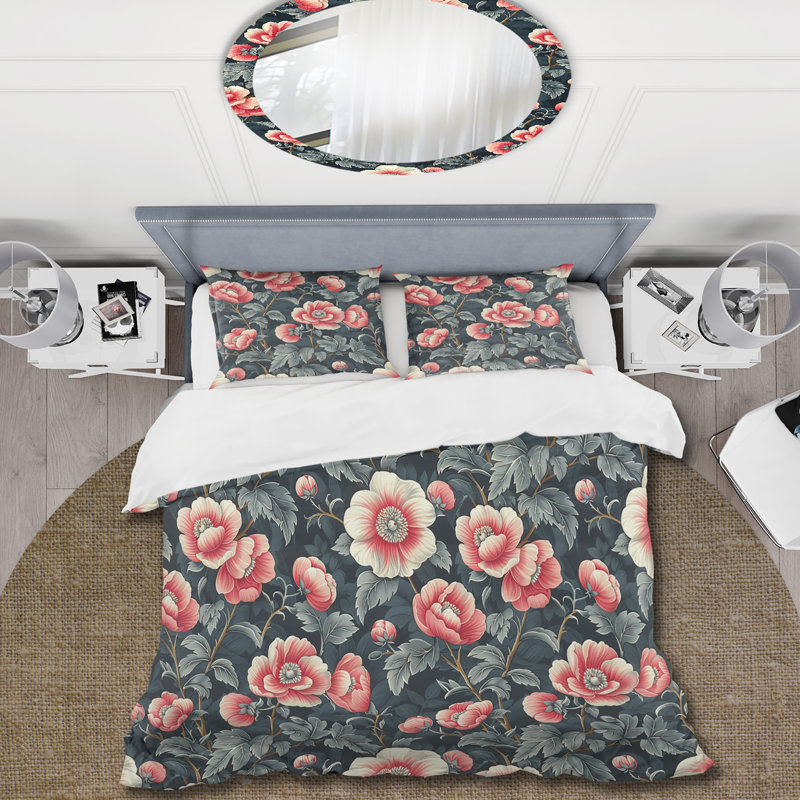 Ensemble de housse de couette Traditional, Housse de couette simple et deux taies décorative