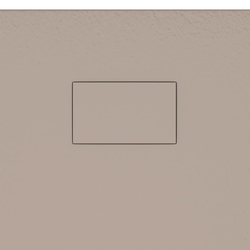 Jahnke Plastic Shower Tray, 2.6cm H x 100cm W x 70cm D, Brown