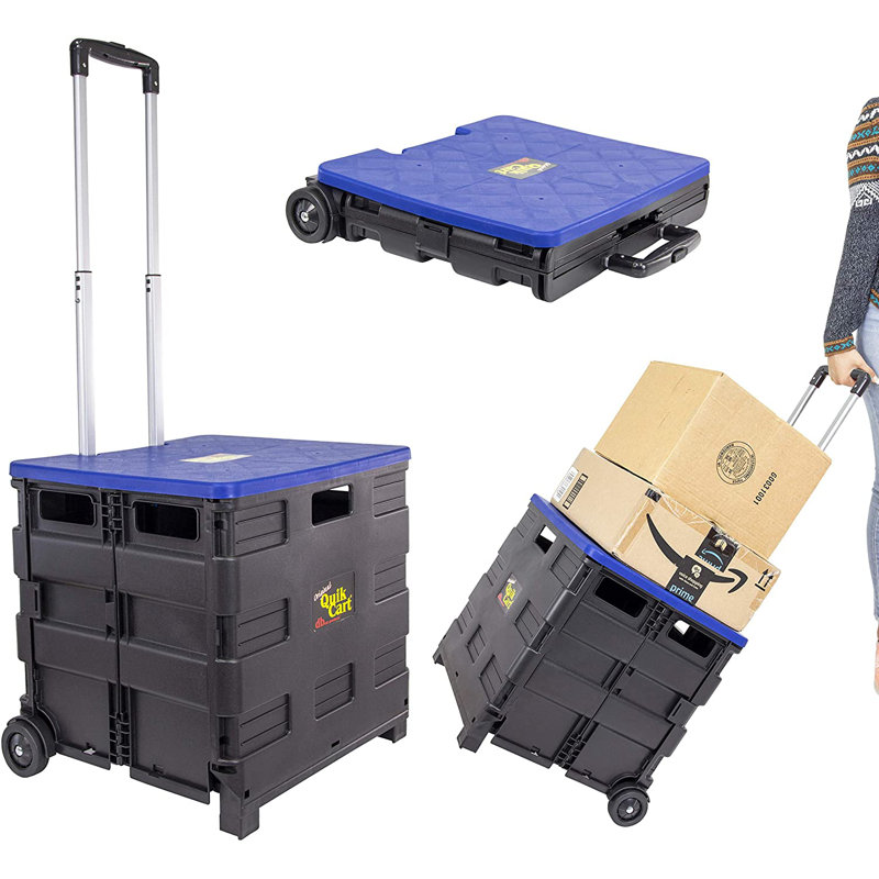 Chariot rapide avec couvercle dbest products, Bleu