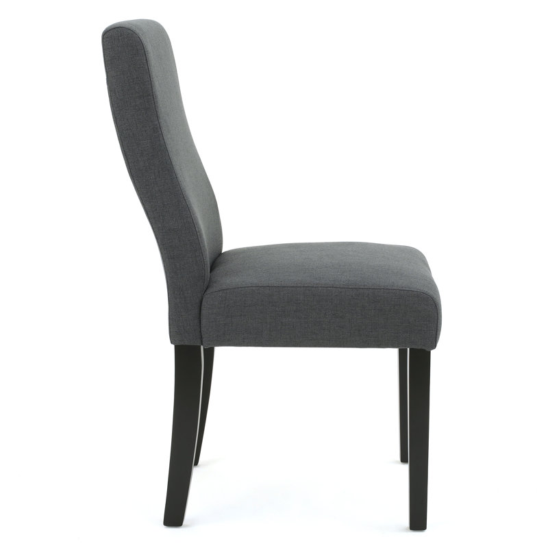 Honn 20'' H Upholstered Parsons Chair, Dark Gray