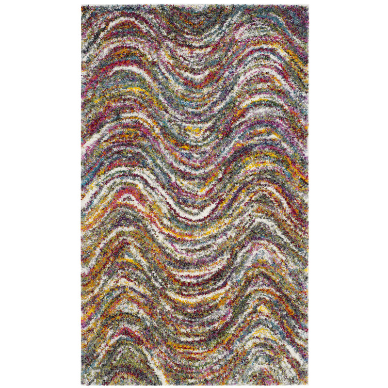 Gleno Performance Abstract Rug, Rectangle 3' x 5'