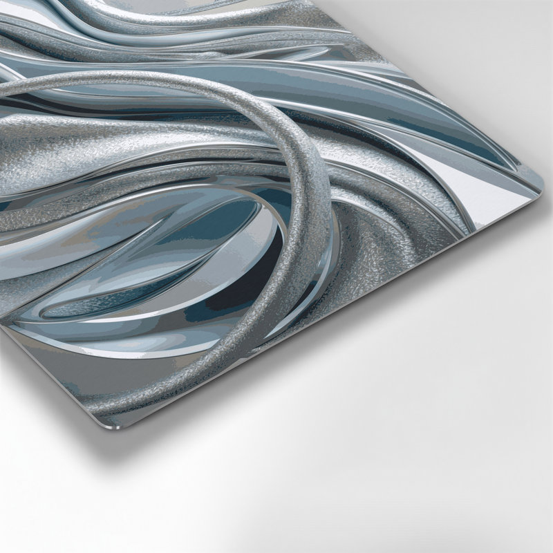 Art mural gris Biomorphic Abstraction 93