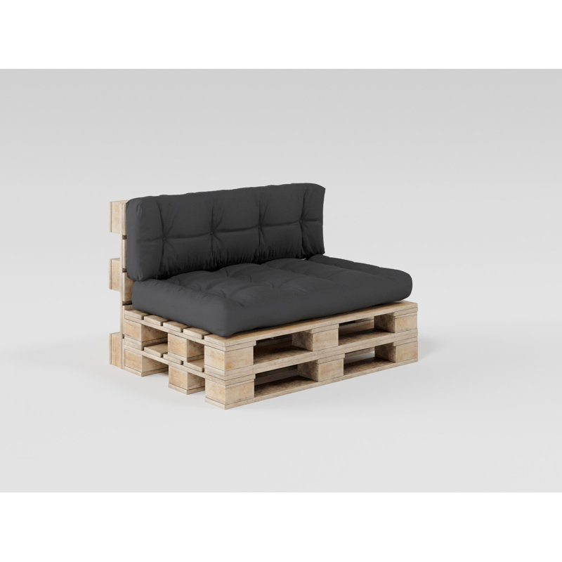Pallet Seat and Back Cushion, Anthracite