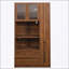 Armoire de cuisine de 70,87 pouces de hauteur avec tablettes coulissantes multifonctionnelles, tablette latérale à 4 niveaux, 2 tiroirs, porte en verre et support à micro-ondes pour la salle à manger