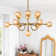 Rael 13 - Light Sputnik Modern Linear Glass Bubble Dining Chandelier