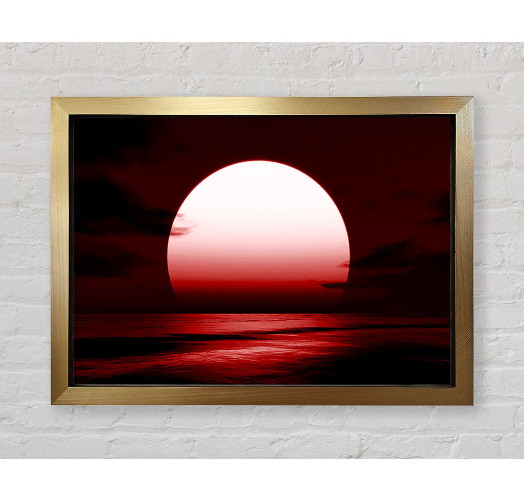 Gerahmtes Leinwandbild Red Sun Glory