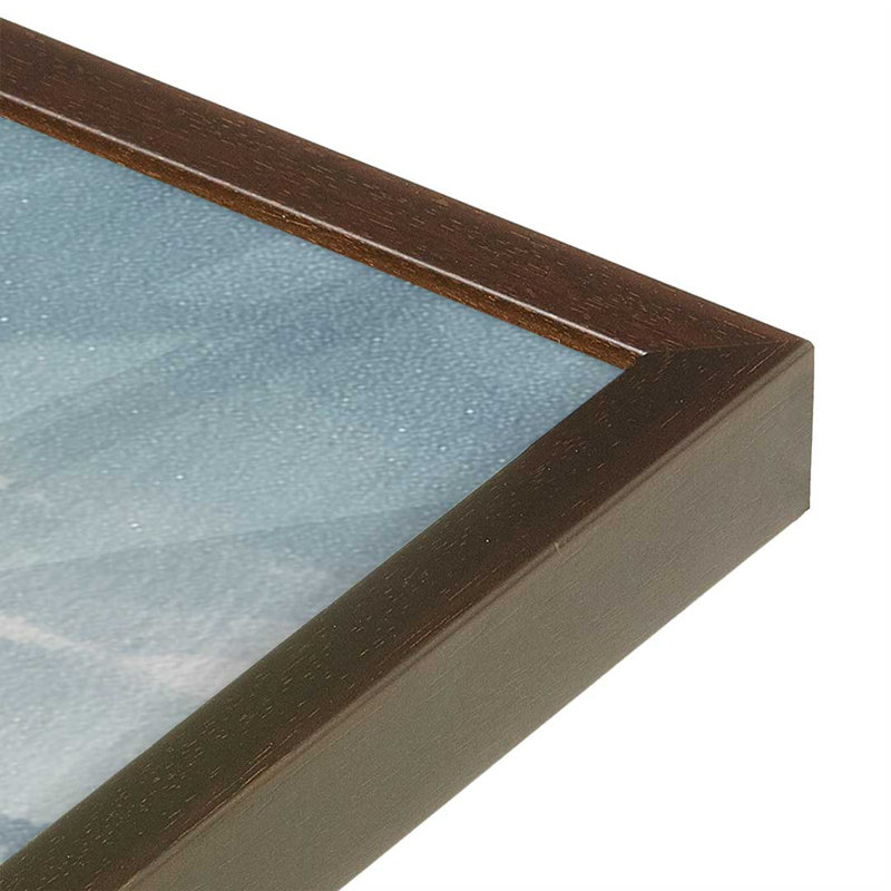 Ensemble de 4 impressions Shell Yeah Calm, 18 po x 12 po, Impression encadrée, Brun Belvinder