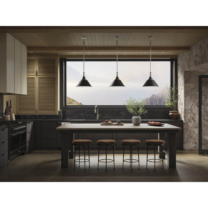 Varla 24 In. Pendant, 72.44" H x 16" W x 12.38" D, Brushed Nickel