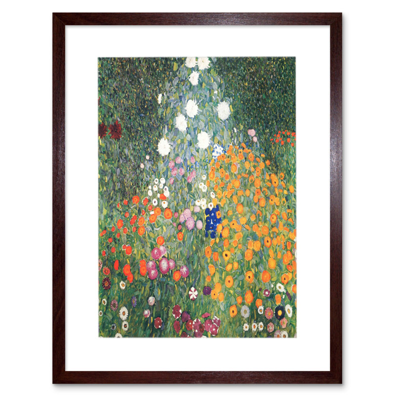 Gustav Klimt Flower Garden 1907 Old Master by Gustav Klimt - Single Picture Frame Print