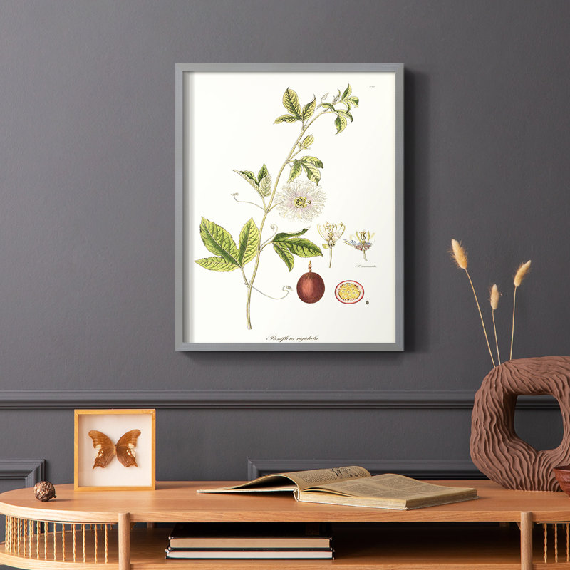 Passion Passion Trio II, reproduction encadrée - bois massif, Cadre simple gris, H 10 po x l 8 po