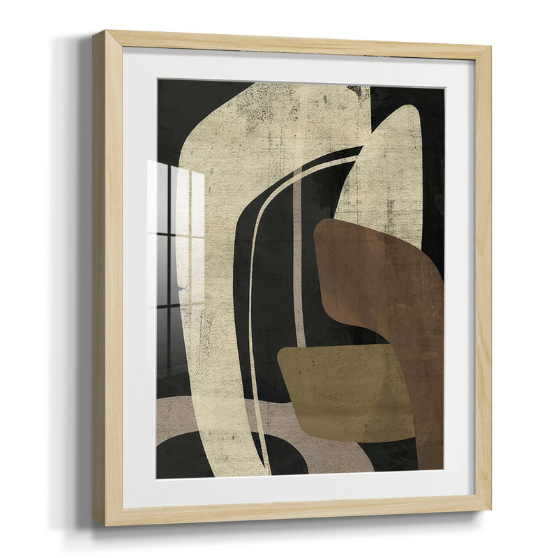 Reproduction encadrée, "Fluid récepteur", Blanc, Papier encadré naturel