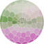 Mosaico Vegan Leather Round Pebble Placemat-134075742