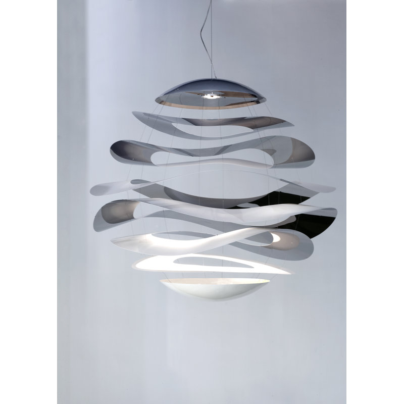 Buckle 1 - Light LED Chandelier, 47.5" H x 47.5" W x 47.5" D