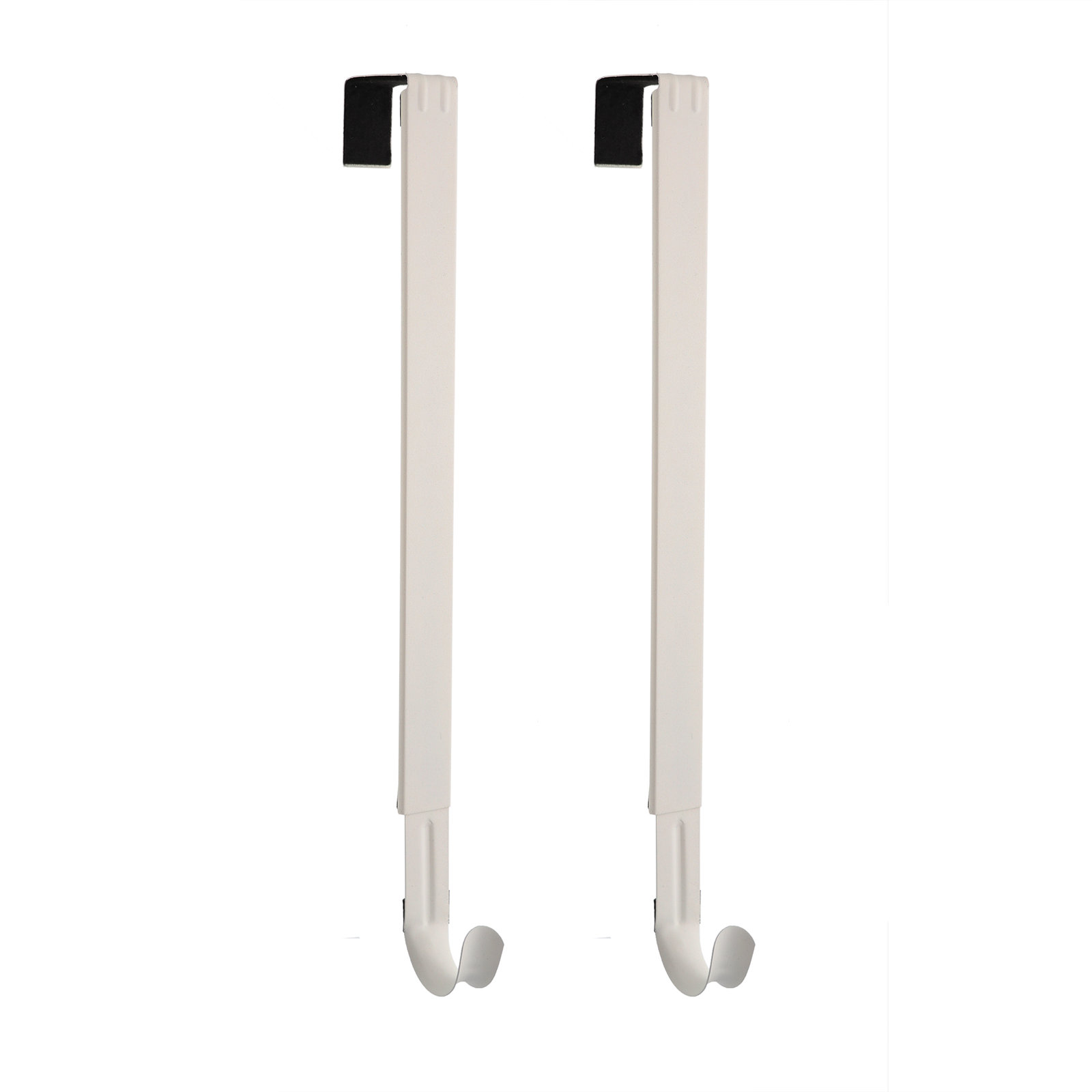 Adjustable Front Door Wreath Hanger, White, 2