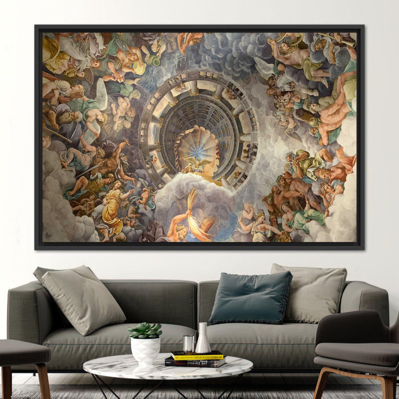 Print on Canvas, 25 cm H x 35 cm W, Black Floater Framed