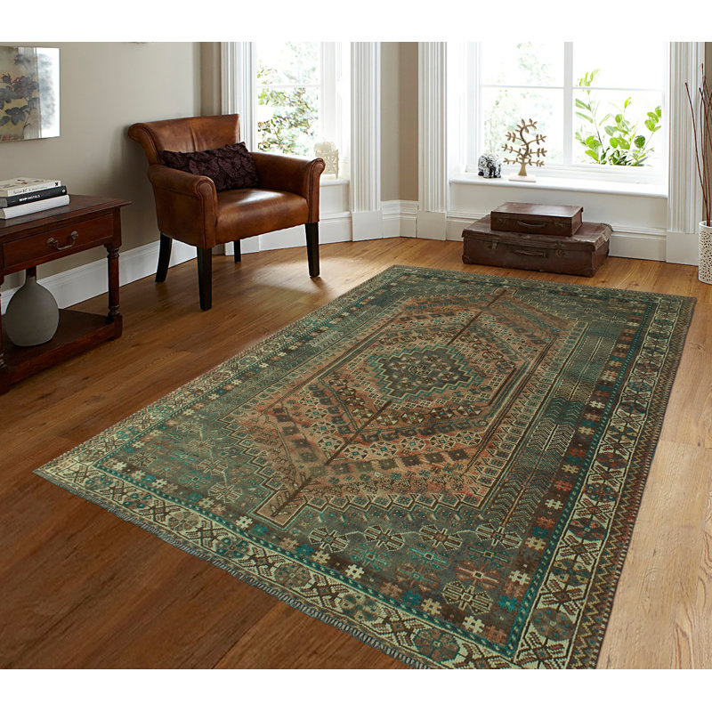 Tapis rouille finement vieilli Keiani