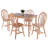 Gailann 4 - Person Solid Wood Solid Wood Top Four Leg Dining Set