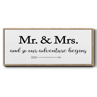 Mr. and Mrs.- Framed Canvas