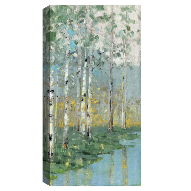 " Birch Reflections III " Print, 24" H x 48" W x 1.5" D