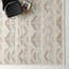Kidus Chevron Hand Knotted Beige/Gray Area Rug-10187727