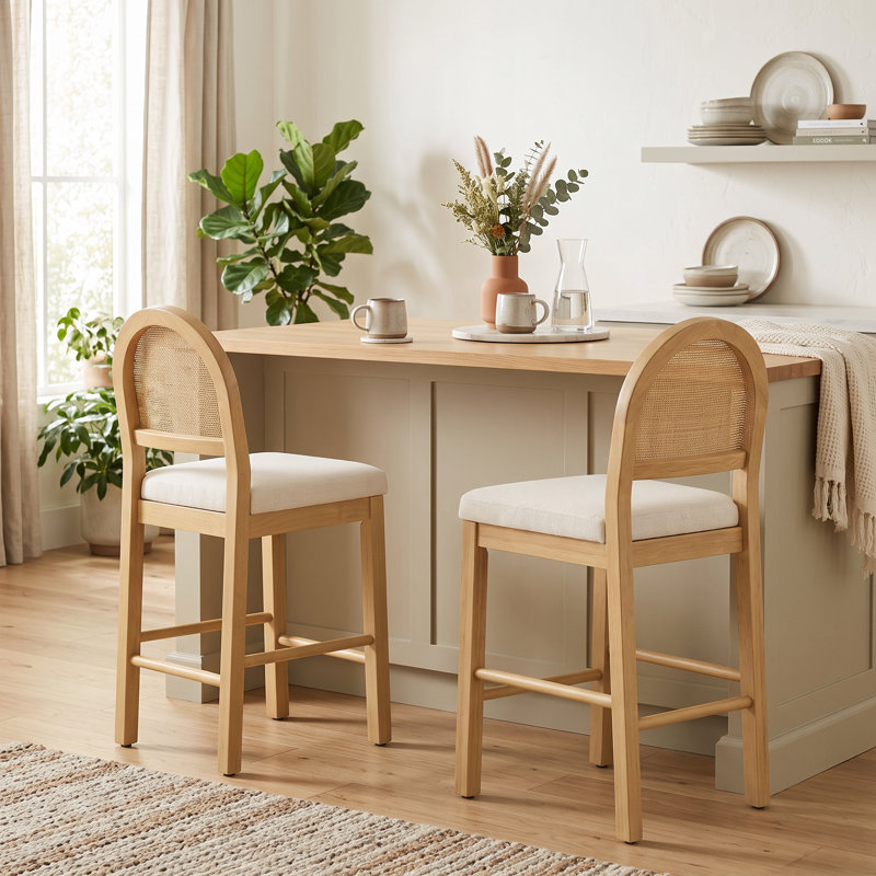 Tabouret de comptoir 26 po H, Naturel, 2, Counter Stool (26.2" Seat Height)